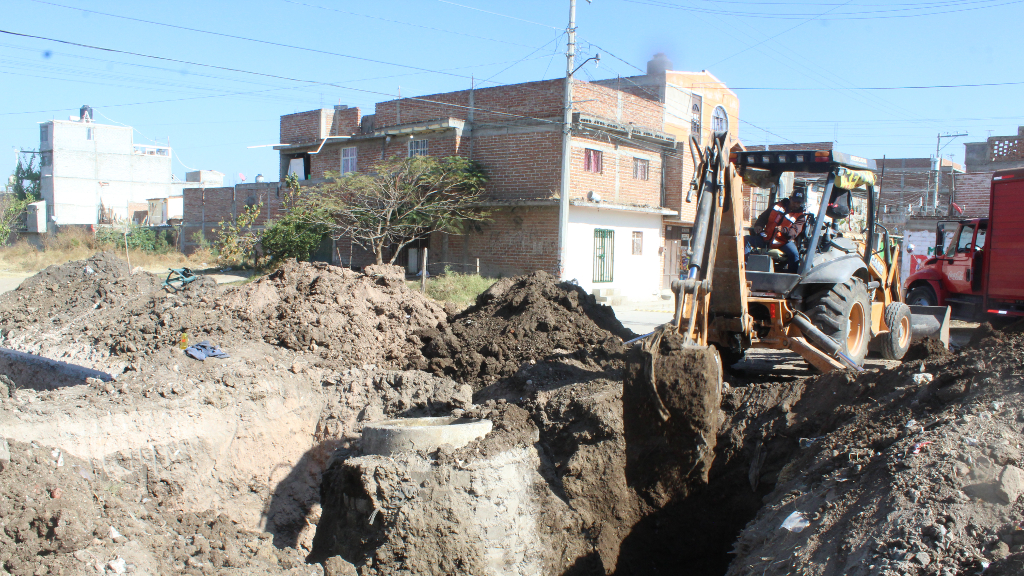 SAPAS inicia rehabilitación de colector sanitario en Silao