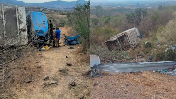 Trabajadores de Limpia sufren accidente en la Tarimoro-Apaseo el Alto