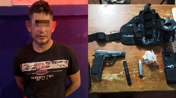 Detienen a hombre armado y con drogas en la central camionera de Guanajuato