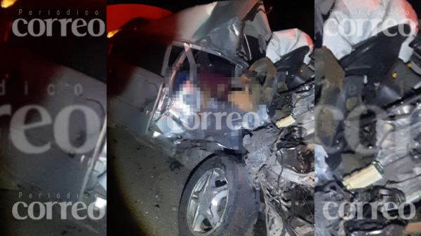 Accidente automovilístico en la Romita-El Tejamanil deja dos muertos