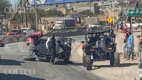 Volcadura de vehículo ‘razer’ deja dos policías lesionados en San Miguel de Allende