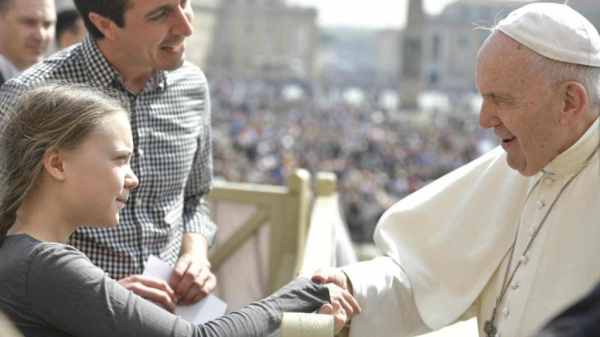 Greta Thunberg y el papa Francisco, candidatos al premio Nobel de la Paz