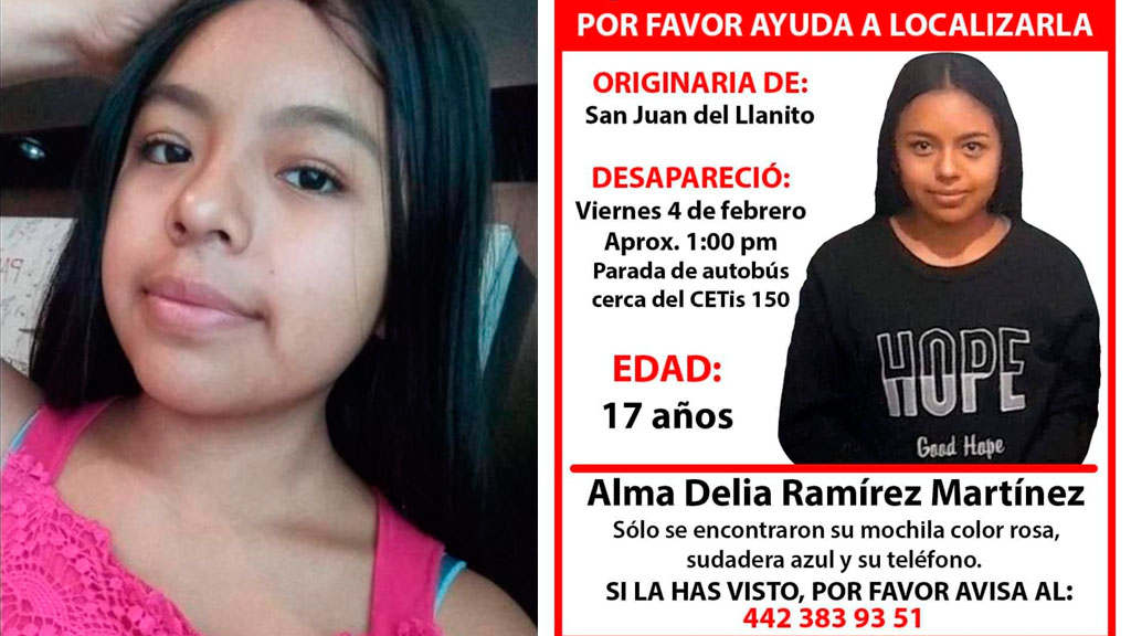 Piden apoyo para hallar a Alma Delia, desapareció en Apaseo el Alto