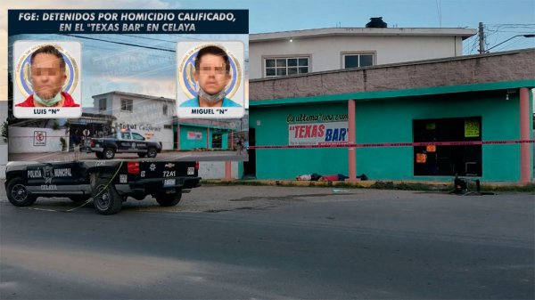 Detienen a dos hombres por ataque a bar Texas en Celaya