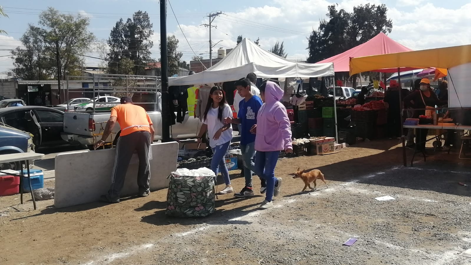 Comerciantes del tianguis Joyas del Sur en salamanca, entre la espada y el Covid