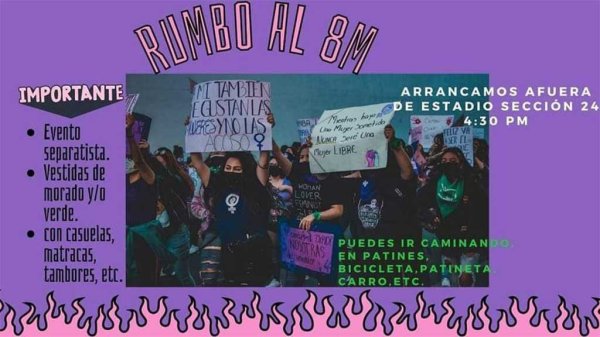 La Regla Rota hará un ‘escándalo’ para protestar contra los feminicidios