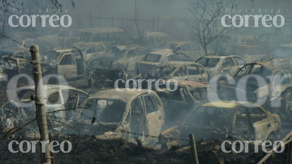 Incendio de pastizal consume ‘yonke’ del Ecobulevar León-San Francisco del Rincón