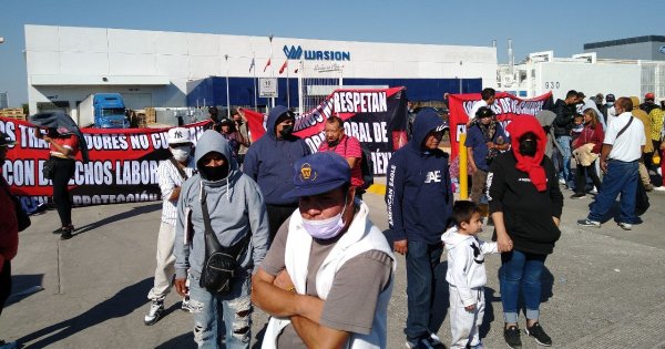 Empleados de Wasion retoman protesta en Puerto Interior por pagos y liquidaciones