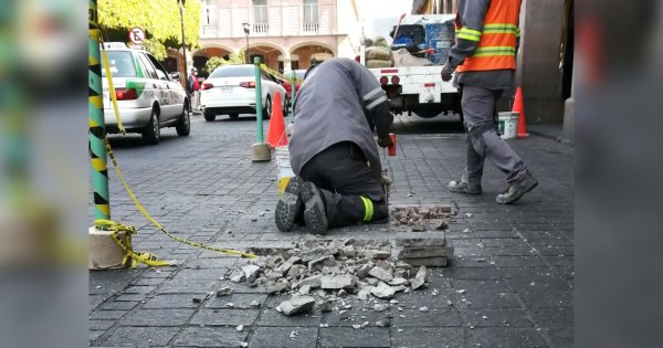 Reparación del piso del centro de Celaya es “un cuento de nunca acabar”