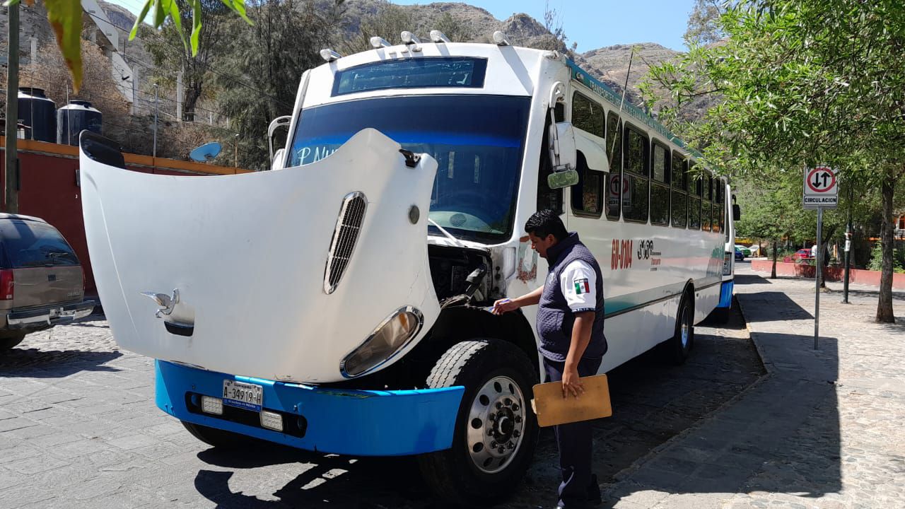 Arranca inspección de unidades de transporte público en Guanajuato capital