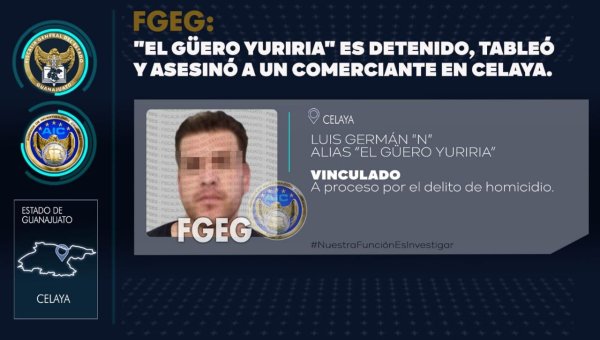 Vinculan a proceso a Luis Germán por el homicidio de un comerciante en Celaya