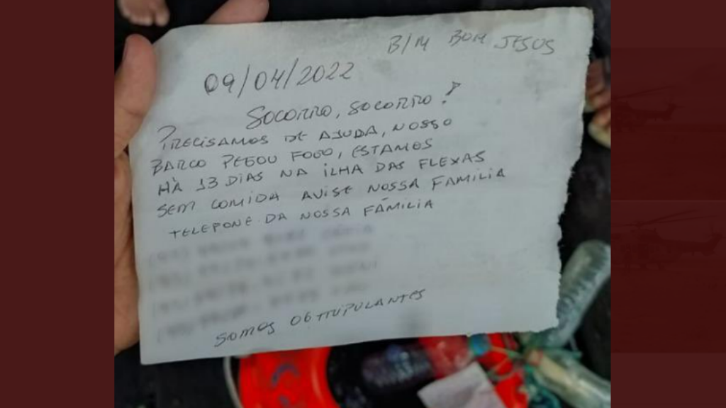 Rescatan a seis náufragos gracias a una nota enviada en una botella