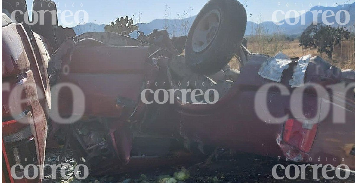 Aparatoso choque deja tres muertos en la carretera San Felipe-Silao