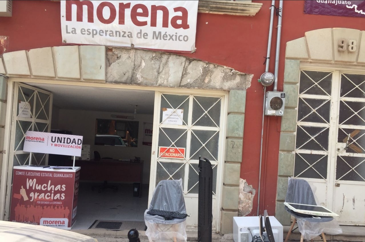 Embargan oficinas de Morena en Guanajuato por falta de pago a ex empleado