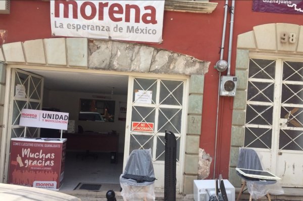 Embargan oficinas de Morena en Guanajuato por falta de pago a ex empleado