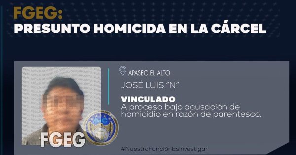 Arrestan a José Luis por asesinar a su padre en Apaseo el Grande