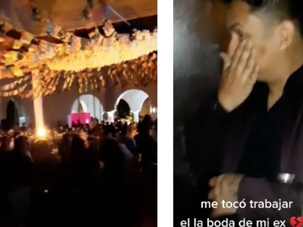 Músico llora en la boda de su ex y su ex suegro le cura las penas