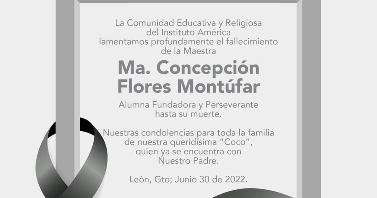 A sus 88 años, fallece la reconocida maestra Coco Flores Montúfar en León