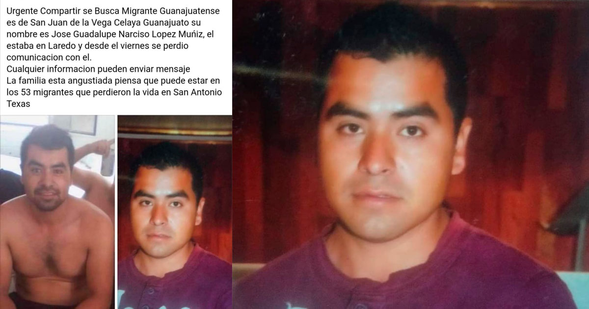 Familia busca a José Guadalupe; avisó que cruzaría a EUA en un trailer y desapareció