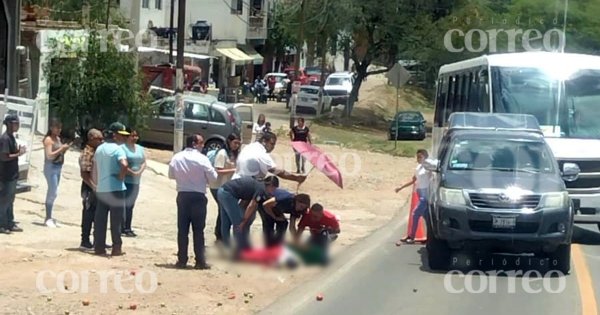 Conductor atropella a adulto mayor y se da a la fuga en la Guanajuato-Irapuato