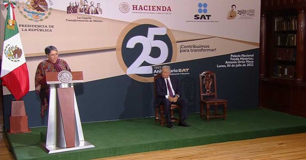 Informe SAT por 25 años: recaudación creció 86% con AMLO más que Peña Nieto