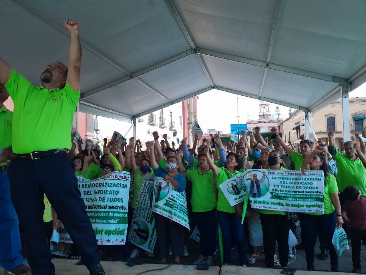 Con miras a la victoria, candidatos al liderazgo del SNTE cierran campañas en Guanajuato