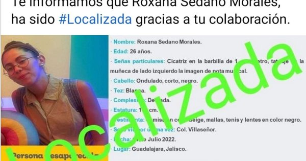 Guadalajara: Roxana vuelve a casa; desactivan alerta tras hallarla en Irapuato