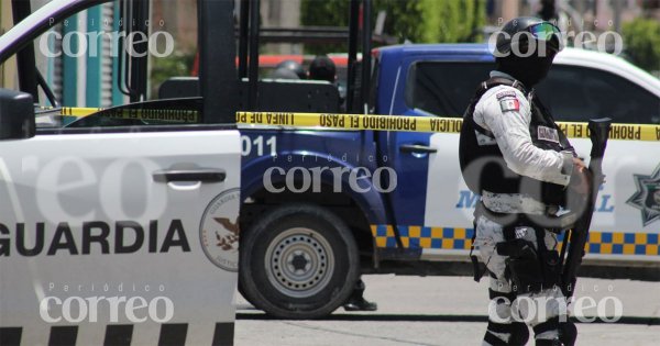 Atacan a balazos taller mecánico en Celaya; muere un can al interior