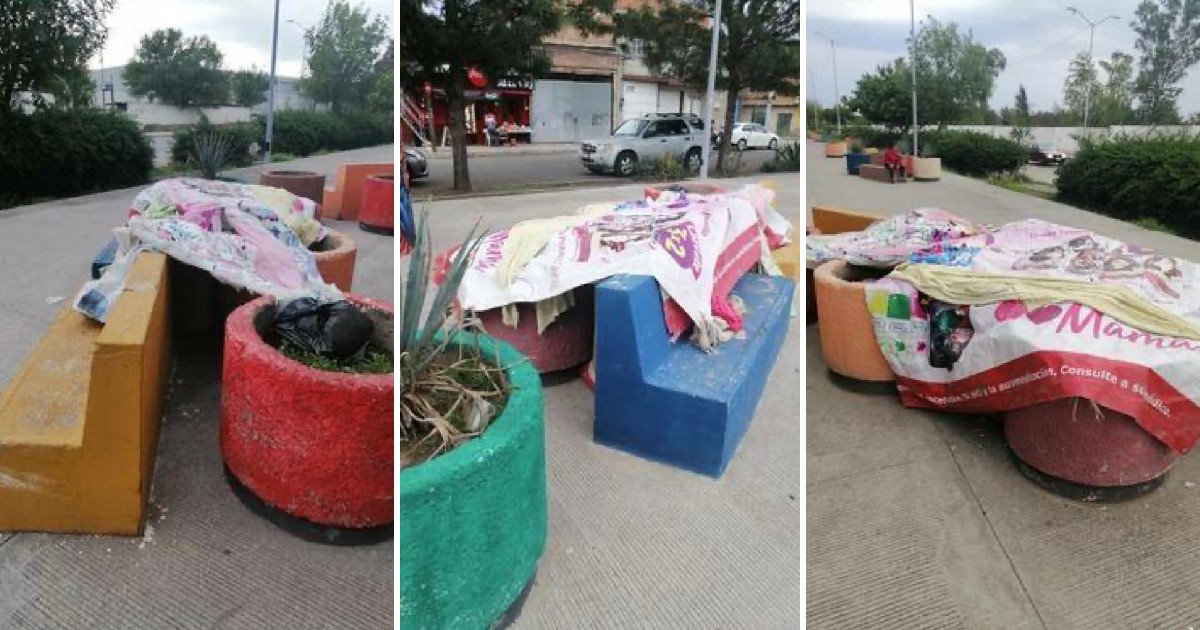 Indigentes ‘toman’ el Parque Lineal de Irapuato; establecen campamento