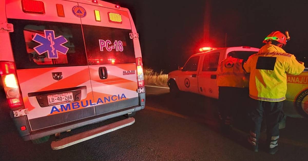 Joven sobrevive a accidente en moto en el fraccionamiento El Manantial