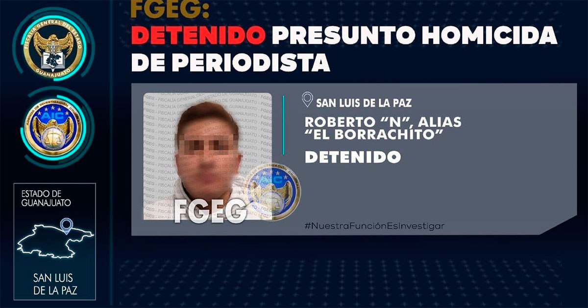 Cae en San Luis de la Paz presunto asesino del periodista Ernesto Méndez