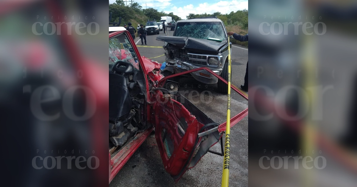 Menor de edad y su madre mueren en accidente en Guanajuato; hay otros 3 heridos