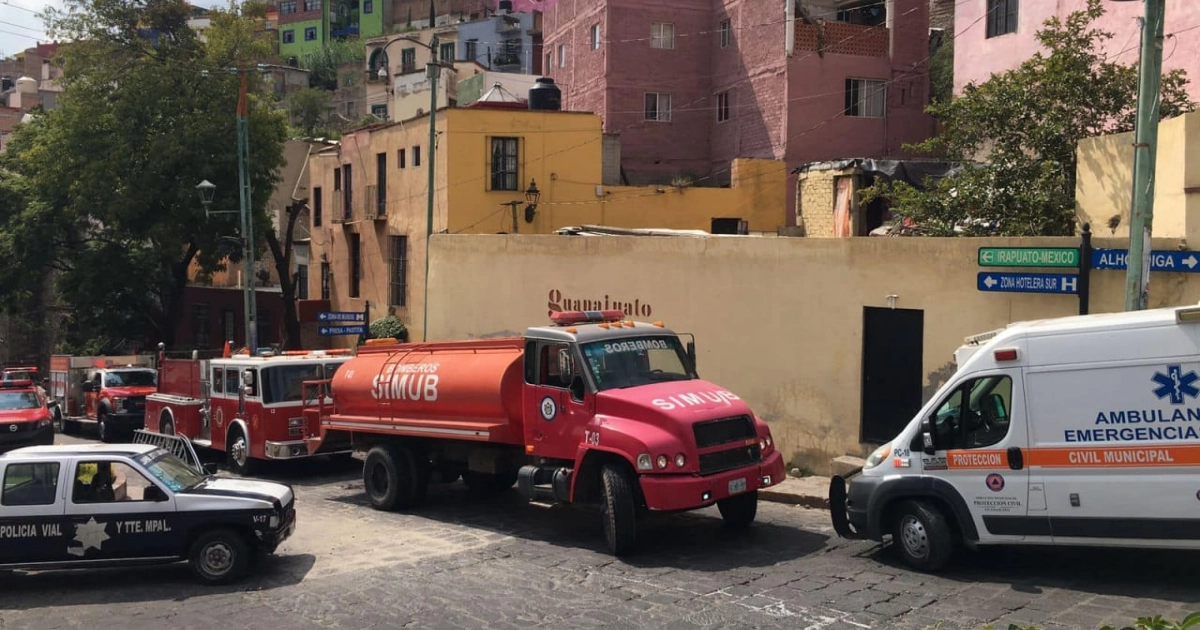 Finca en Barrio Alto se incendia por segunda vez en Guanajuato capital