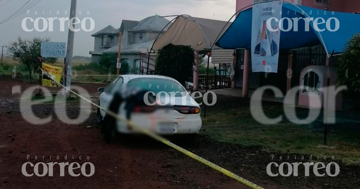 Interceptan a automovilista y lo asesinan en la Valle de Santiago-Pueblo Nuevo