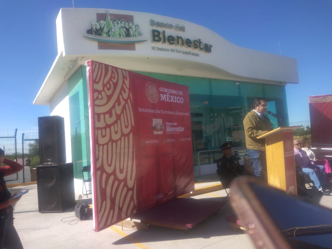 Inauguran Banco del Bienestar en Ejido Malvas de Irapuato; destacan apoyo del Ejército