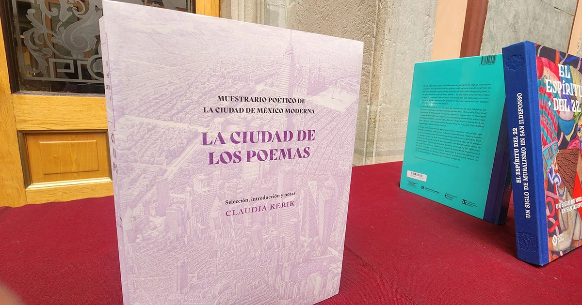 Claudia Kerik presenta ‘La ciudad de los poemas’ como una visión literaria de la CDMX