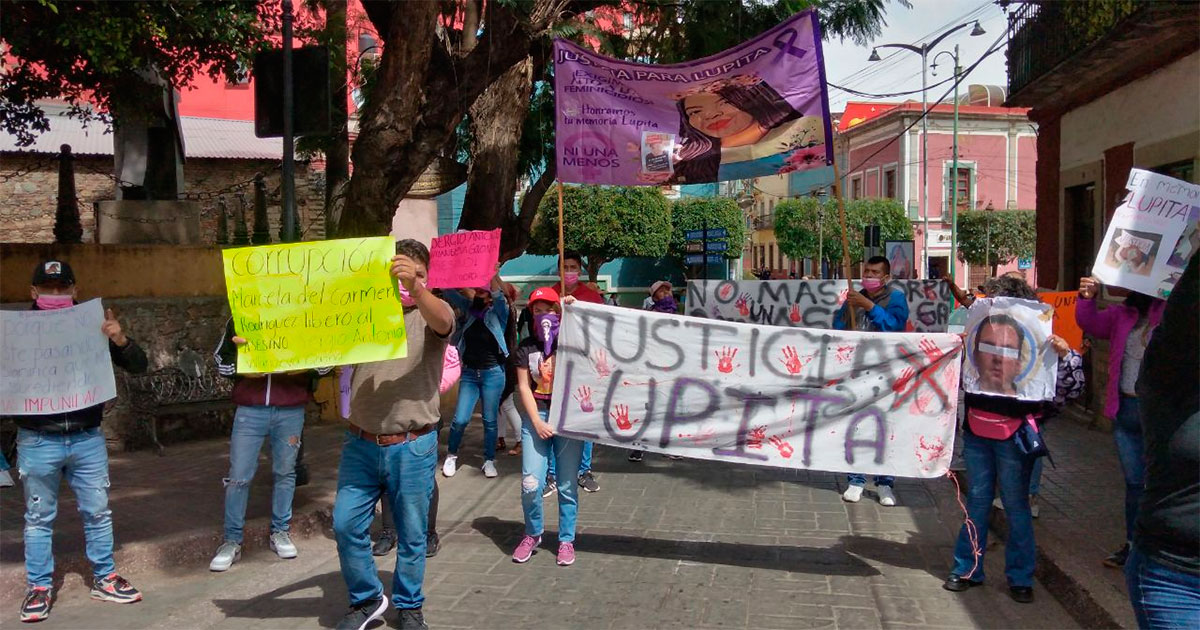 Entre lágrimas, familia de Lupita protesta por liberación de su presunto feminicida