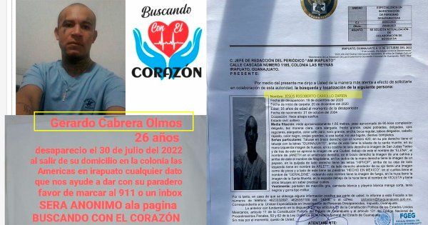 FGE Guanajuato difunde datos erróneos de joven desaparecido en Irapuato