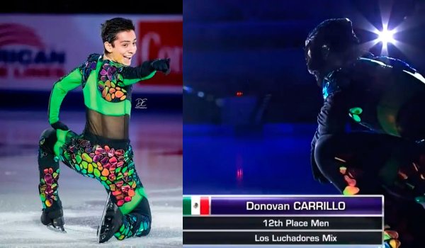 Desde el hielo, Donovan Carrillo homenajea la lucha libre con canción Los Luchadores