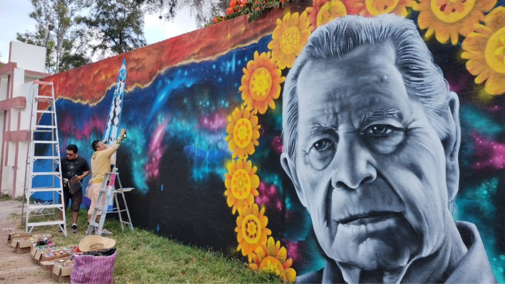 Irapuato dedica mural a Salvador Almaraz en este Día de Muertos