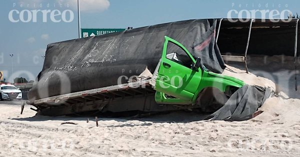 Accidente de camión de carga en la Panamericana de Celaya deja saldo de 1 muerto