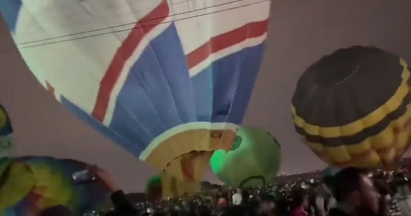 ‘Aironazo’ causa caos y pánico en el Festival Internacional del Globo de León; hay 12 lesionados