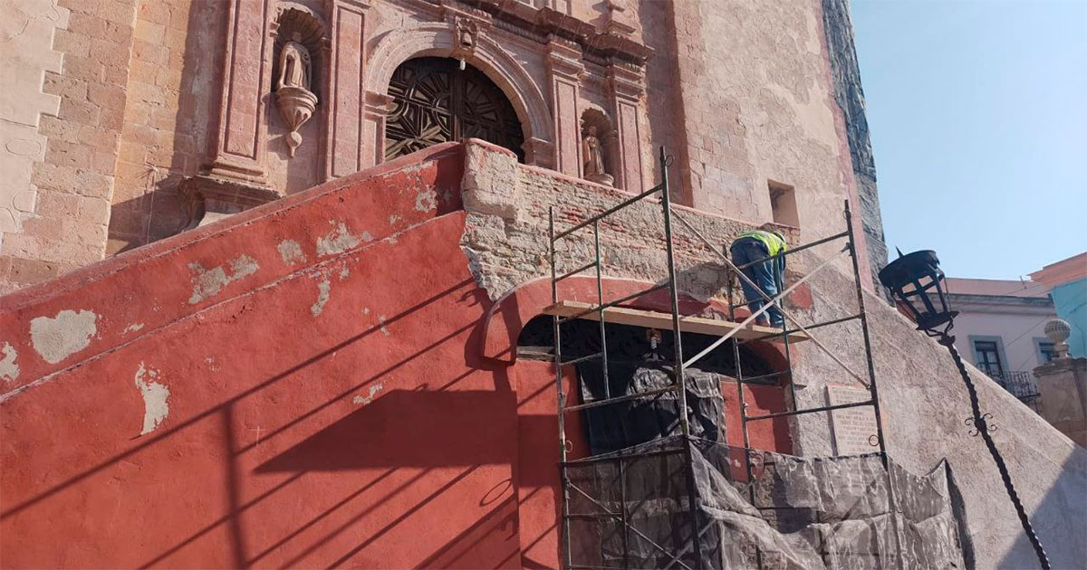 Destinan 3 millones de pesos a restaurar Templo de San Roque en Guanajuato capital