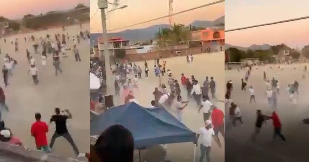 Riña campal en campo de futbol de Pénjamo deja 20 heridos en zona rural (video)