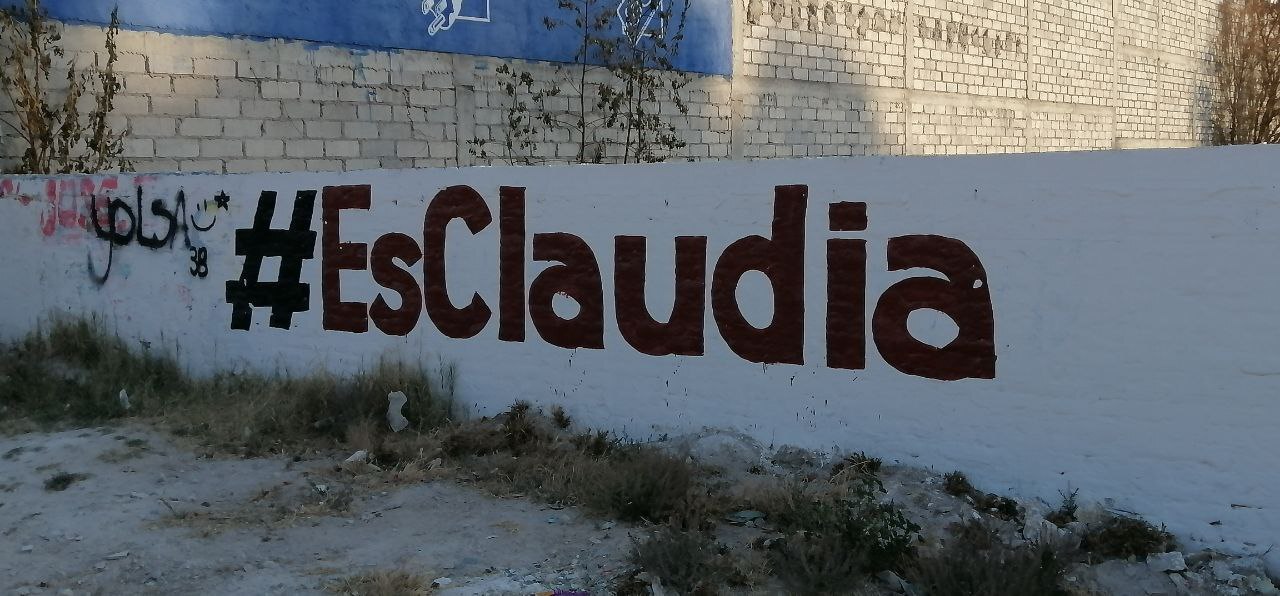 Aumentan lonas y bardas con mensajes de #EsClaudia en San José Iturbide 