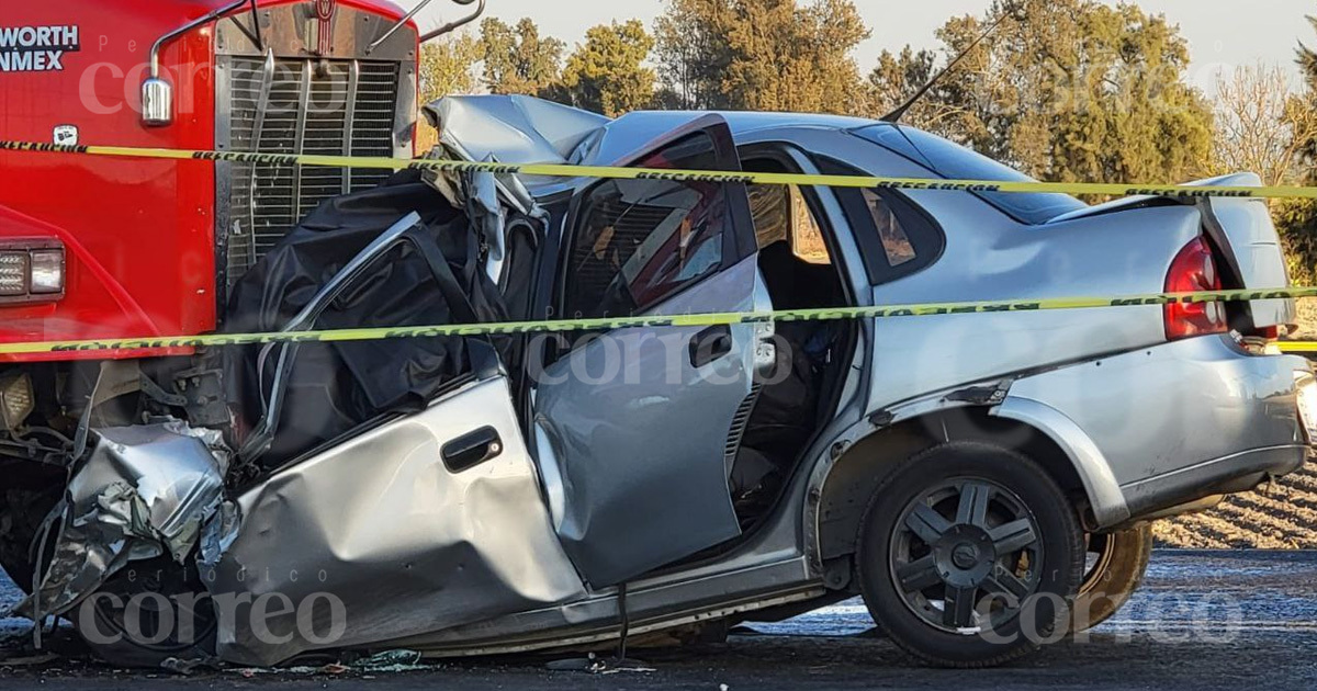 Tres personas fallecidas y dos heridos dejan cuatro accidentes en municipios de Guanajuato