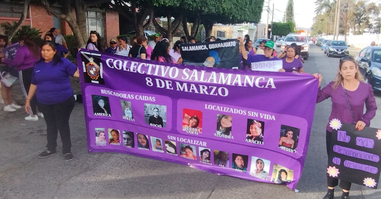 Colectivo Salmantinos Unidos Buscando Desaparecidos marcha por justicia de buscadoras asesinadas