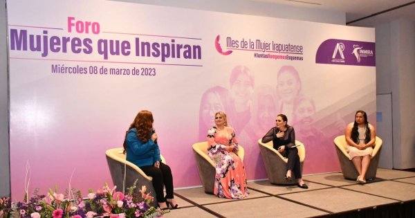 Participan en foro 'Mujeres que inspiran' en Irapuato