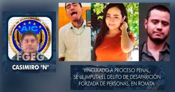 Vinculan a cuarto policía en Romita por desaparición forzada de Daniela, Juan Pablo y Carlos