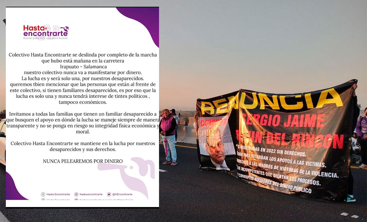 Buscadoras y Plataforma por la Paz se deslindan de manifestación contra Rochín en Irapuato; acusan fraudes